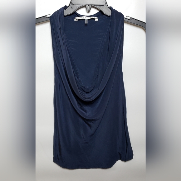 Trina Turk Women's 100% Silk Navy Blue Dress Tank Size Small - Picture 1 of 9